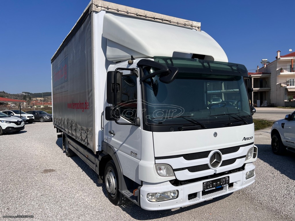 Car gr Mercedes Benz 12 ATEGO 818 EURO 5 AC ΚΟΥΡΤΙΝΑ ΥΔΡΑΥΛΙΚΗ ΠΟΡΤΑ