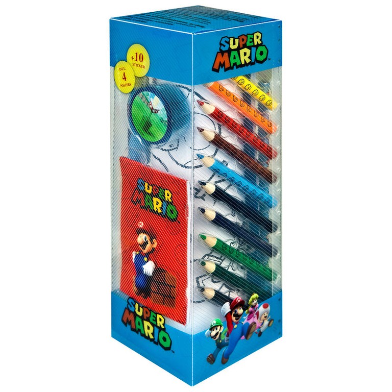 Car Gr Super Mario Bros Stationery Set Pcs