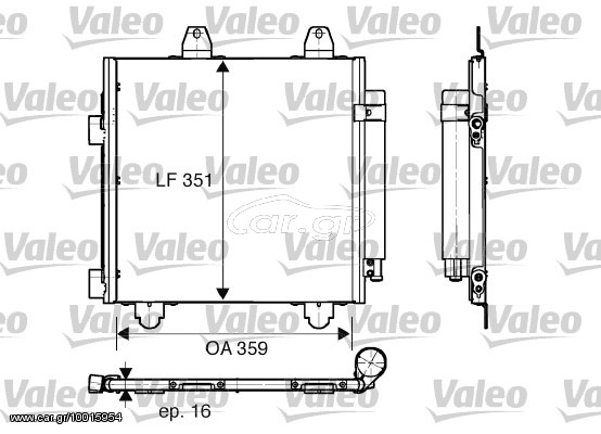 Ψυγείο A/C Valeo Citroen C1-Peugeot 107-Toyota Aygo.Autosprint system
