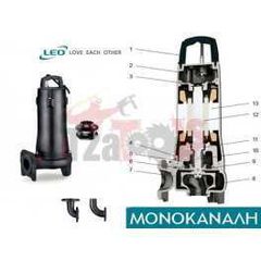 Αντλία λυμάτων LEPONO μονοκαναλη 380v 1.5HP 65SWE15-10-1.1