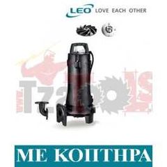 Αντλία λυμάτων LEPONO μαντεμένια με κοπτήρα 380volt 1.5HP 32SWP3.6-17-1.1