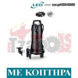 Αντλία λυμάτων LEPONO μαντεμένια με κοπτήρα 380volt 1.5HP 32SWP3.6-17-1.1