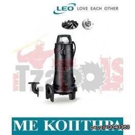 Αντλία λυμάτων LEPONO μαντεμένια με κοπτήρα 380volt 3HP 32SWP3.6-30-2.2