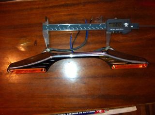 Harley Davidson turn signals - chopper - billet - over license plate