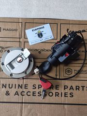 ΚΛΕΙΔΑΡΙΑ ΤΙΜΟΝΙΟΥ & TAΠΑ ΒΕΝΖΙΝΗΣ ΣΕΤ ΓΙΑ SCOOTER-GILERA-NEXUS-500-E3-Μ.2003>2009-ORIGINAL-975092