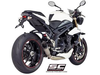 Εξάτμιση Τελικό Sc Project S1 Silencer Titanium/Carbon End Triumph Speed Triple 1050 '11 '15 Racing Version