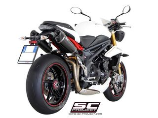 Εξατμίσεις Διπλά Τελικά Sc Project Conic Silencers Full Carbon Triumph Speed Triple 1050 '11 '15