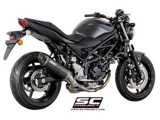 Εξάτμιση Τελικό Sc Project Oval Silencer Black/Carbon/Carbon End Suzuki SV 650 ABS/A '16