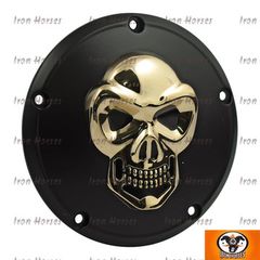 ΚΑΠΑΚΙ ΣΥΜΠΛΕΚΤΗ- BLK & GOLD SKULL DERBY COVER 3-HOLE