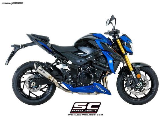 Εξάτμιση Τελικό Sc Project S1 SIlencer Titanium/Carbon End Suzuki Gsx-S 750 '14 '17