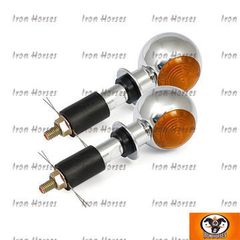 ΦΛΑΣ ΓΙΑ ΤΙΜΟΝΙ /MINI BULLS-EYE TURN SIGNALS, CHROME