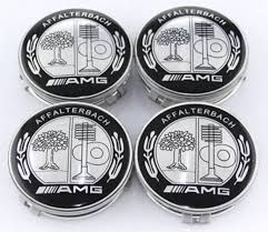 Mercedes-Benz AMG 4τμχ καπάκια ζάντας 75mm-thumb-1