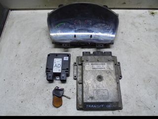 Εγκέφαλος Κινητήρα Immobilizer Σετ Ford Transit 2.2 TDCi 110PS (QVFA) 2006-10