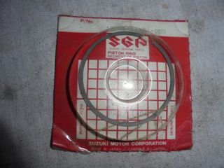 ΣΕΤ ΕΛΑΤΗΡΙΑ ΠΙΣΤΟΝΙΟΥ ΓΝΗΣΙΑ SUZUKI RM 125 STD   *MOTO LEADER PARTS*  12141-36E01-000