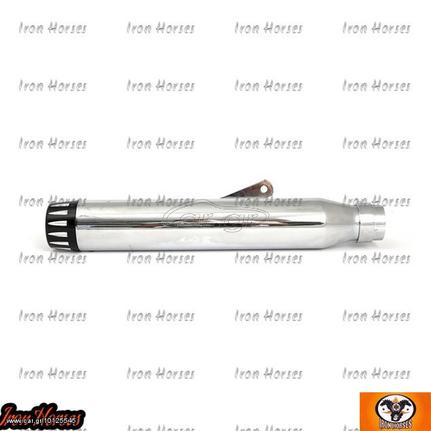 ΤΕΛΙΚΟ ΕΞΑΤΜΙΣΗΣ UNIVERSAL- MUFFLER RAGE CHROME / BLACK END-CAP