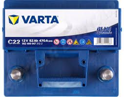 ΜΠΑΤΑΡΙΑ VARTA BLUE DYNAMIC C22 (ΔΕΞΙΑ 52AH 207x175x190) Παραδοση με 4 ευρω