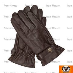 ΓΑΝΤΙΑ- SCHOTT LEATHER GLOVES BROWN