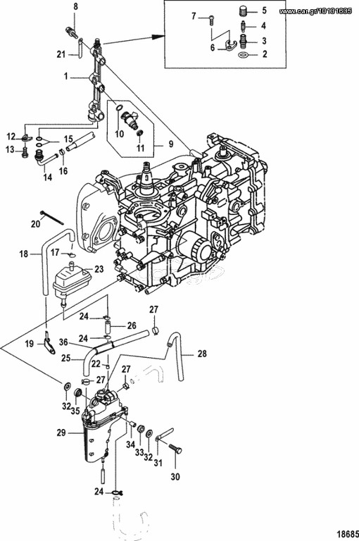 ΑΝΤΑΛΛΑΚΤΙΚΑ TOHATSU MERCURY 25-30HP EFI INJECTION