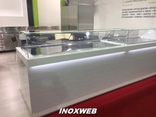 INOXWEB-Θερμη βιτρινα με αερα & corian 116x85x120