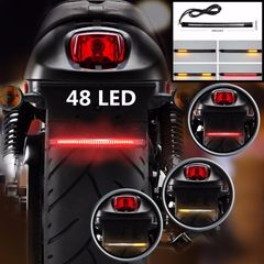 Εύκαμπτη Λωρίδα LED  12 Volt DC  φανάρι μηχανής σήμανση Πορείας-Φρένων και Φλάς 3 σε 1!!!!!!!!