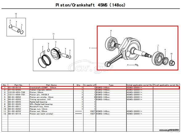 ΣΤΡΟΦΑΛΟΣ TAKEGAWA 54mm 4VALVE TWIN CAM  ---www.akyriakopoulos.gr---