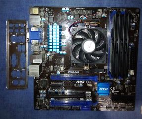 Σετακια Μητρικη+επεξεργαστης+cooler+Back plate ( Fm2 - Fm2 +Am1)+ASRock J4125M/