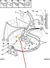 ΠΡΟΕΝΤΑΤΗΡΑΣ ΖΩΝΗΣ ΑΡΙΣΤΕΡΗ CITROEN XANTIA I,II,XM II,XSARA I,II    00008972WQ