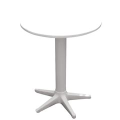 00901 Πλαστικό τραπέζι σε λευκό χρώμα Φ60cm+ΔΩΡΟ ΜΥΓΟΚΤΟΝΟ (00055)(ΕΩΣ 6 ΑΤΟΚΕΣ ή 60 ΔΟΣΕΙΣ)
