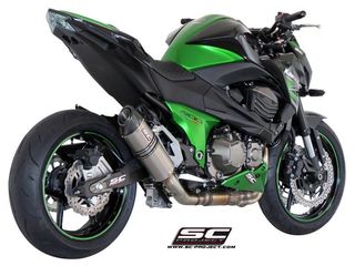 Εξάτμιση Τελικό Sc Project Oval Silencer Titanium/Carbon End Kawasaki Z 800 E -Version '13 '16
