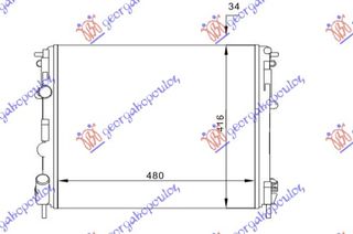 ΨΥΓΕΙΟ ΒΕΝ-ΠΕΤ(48x41)Χ/ΒΒ-Χ/ΣΩΛ.(ΣΥΡ.     RENAULT  KANGOO 98-03        DACIA  LOGAN-MCV 08-12     RENAULT  CLIO 01-06/CAMPUS 04-/THALIA 01-     RENAU