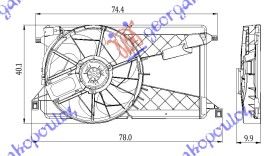 ΒΕΝΤΙΛ.ΨΥΓ.ΚΟΜΠΛΕ 1,8-2,0i-16V Di TUR     MAZDA  3 SDN-H/B (BK) 04-08     FORD  FOCUS C-MAX 03-07