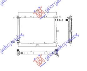 ΨΥΓΕΙΟ 1,5 DCi +A/C (51x38x32) ΑΓΓΛΙΚ     NISSAN  MICRA (K12) 02-10     RENAULT  CLIO 06-09     RENAULT  MODUS 05-08