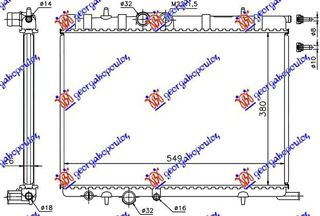 ΨΥΓΕΙΟ 1.1-1.4i8V -1.6i16V -02 (38x55     PEUGEOT  206 98-09