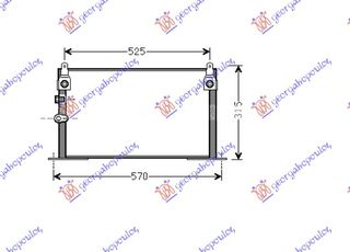 ΨΥΓΕΙΟ A/C 2.5 TD ()53.5x27.5x16)ΠΑΡ.     TOYOTA  HI-LUX 2WD/4WD 01-05