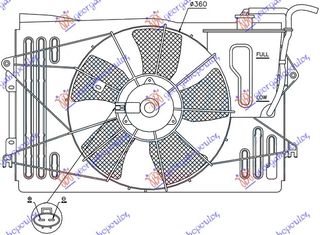 ΒΕΝΤΙΛ. ΨΥΓΕΙΟΥ ΚΟΜΠΛΕ ΒΕΝΖ. (ΒΙΔΩΤΟ)     TOYOTA  COROLLA (E 12) SDN 02-06