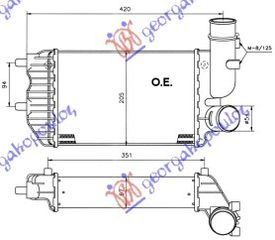 ΨΥΓΕΙΟ INTERCOOLER TURBO DSL(295x202x     CITROEN  JUMPER 94-02     FIAT  DUCATO 94-02     FIAT  DUCATO 02-06     PEUGEOT  BOXER 94-02     CITROEN  JUMPER 02-06     PEUGEOT  BOXER 02-06