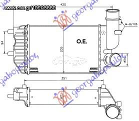 ΨΥΓΕΙΟ INTERCOOLER TURBO DSL(295x202x     CITROEN  JUMPER 94-02     FIAT  DUCATO 94-02     FIAT  DUCATO 02-06     PEUGEOT  BOXER 94-02     CITROEN  JUMPER 02-06     PEUGEOT  BOXER 02-06