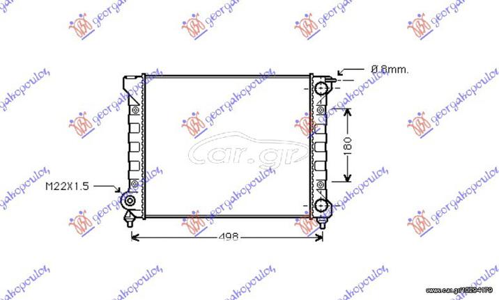 ΨΥΓΕΙΟ 1.6 (43x32) (ΠΑΡ.Σ/ΟΔ)     VW  GOLF II MANHATAN 88-91     VW  GOLF II 84-88     VW  GOLF I 77-83     VW  JETTA 79-83     VW  JETTA 84-91