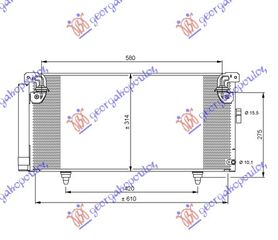 ΨΥΓΕΙΟ A/C BENZ-ΠΕΤΡ (61.5x29.7x16)     SUBARU  LEGACY/OUTBACK 04-10