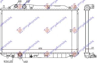 ΨΥΓ. 1.6-1.8 16V Α/Τ Χ.ΡΑΚ (37,5x67x2     HONDA  CIVIC SEDAN 06-11