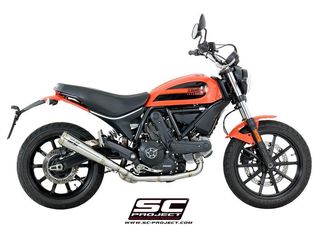 Εξάτμιση Ολόσωμη Sc Project Full Exhaust System 2-1 Conic 70's Silencer S.Steel Ducati Scrambler 400 '15 '17