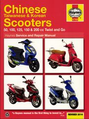 Βιβλίο επισκευής Scooters, Κινέζικα, Ταϊβανέζικα, Κορεάτικα (2014) Haynes Repair Manual