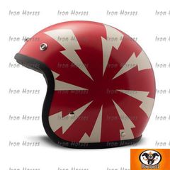 ΚΡΑΝΟΣ DMD Vintage helmet Bang red/white ECE appr.