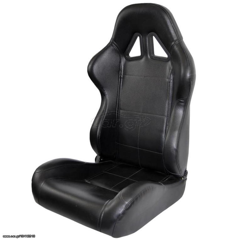Κάθισμα Race sport ανακλινόμενο Μαύρο Δερματίνη EAUTOSHOP.GR