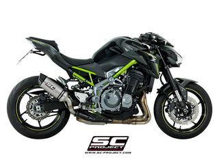 Sc Project Oval Silencer Full Carbon Kawasaki Z 900 2017