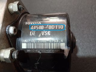 ABS, TOYOTA YARIS, 44540-0D110, 89541-0D140, 06.2109-5856.3, 06.2102-1753.4, 445400D110, 895410D140, 06210958563, 06210217534, ΜΟΝΑΔΑ ΕΛΕΓΧΟΥ ΦΡΕΝΟΥ, **