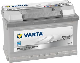 5744020753162 VARTA ΜΠΑΤΑΡΙΑ SILVER DYNAMIC 74ΑΗ E38 ΔΕΞΙΑ  παραδοση με 4 ευρω eautoshop.gr