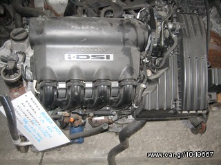 ΚΙΝΗΤΗΡΑΣ HONDA JAZZ 1.3, 16V, ΚΩΔΙΚΟΣ ΜΗΧΑΝΗΣ L12A1, MOD 2001-2008