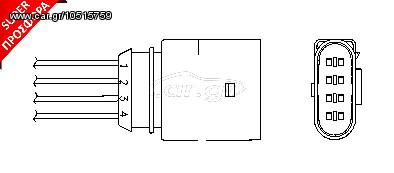 ΑΙΣΘΗΤ.Λ AUDI A3 1.8 97-00 ΚΑΙΝ. NGK 0391 AUDI A4 AUDI A6 VW PASSAT