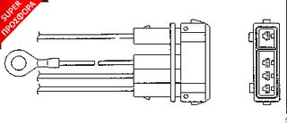 ΑΙΣΘΗΤΗΡΑΣ ΛΑΜΔΑ POLO 1.3 90-9 ΚΑΙΝ. NGK 1850 VW GOLF VW JETTA VW PASSAT VW POLO